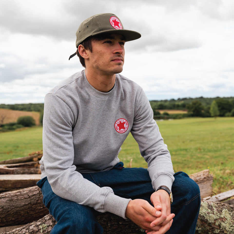 Purity Organic Cotton Crew Sweater - Grey